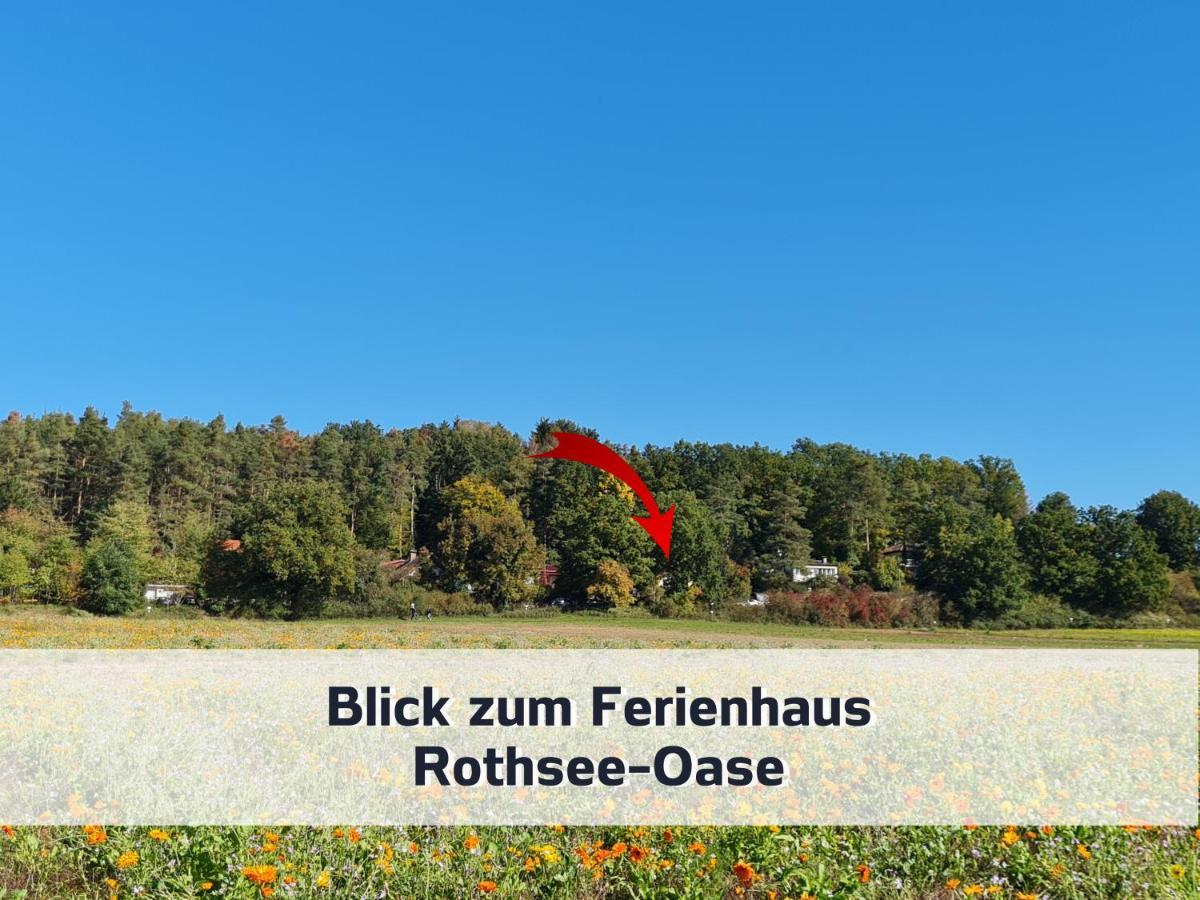 Ferienhaus Rothsee-Oase Ideale Ausgangslage Mit Tollem Ausblick, Sauna Und Privatem Garten Roth  Bagian luar foto