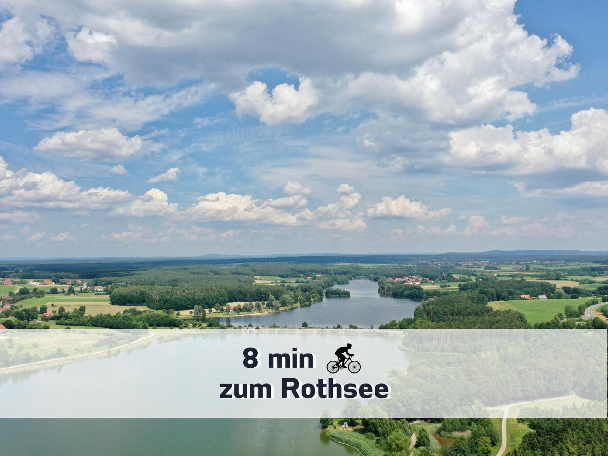 Ferienhaus Rothsee-Oase Ideale Ausgangslage Mit Tollem Ausblick, Sauna Und Privatem Garten Roth  Bagian luar foto
